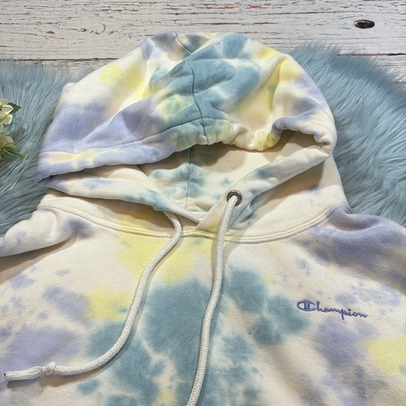 Champion Tie Dye Hoodie sz S - Picture 2 of 9